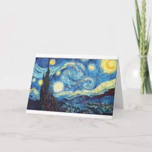 Starry Night by Van Gogh, Fine Art, Card