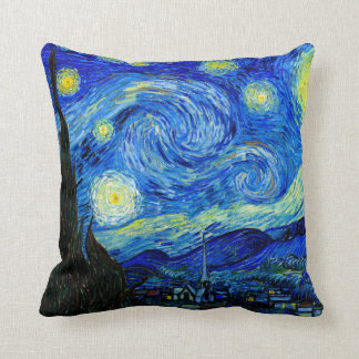 Starry Night by Van Gogh Fine Art Coussin