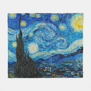 Starry Night by Van Gogh, Fleece Blanket