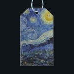 "Starry Night" by Van Gogh Gift Tags<br><div class="desc">This design features a very high resolution unaltered and unedited reproduction of Van Gogh's famous "Starry Night" painting.</div>