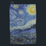 "Starry Night" by Van Gogh Golf Towel<br><div class="desc">This design features a very high resolution unaltered and unedited reproduction of Van Gogh's famous "Starry Night" painting.</div>