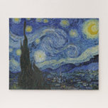 "Starry Night" by Van Gogh Jigsaw Puzzle<br><div class="desc">This design features a very high resolution unaltered and unedited reproduction of Van Gogh's famous "Starry Night" painting.</div>