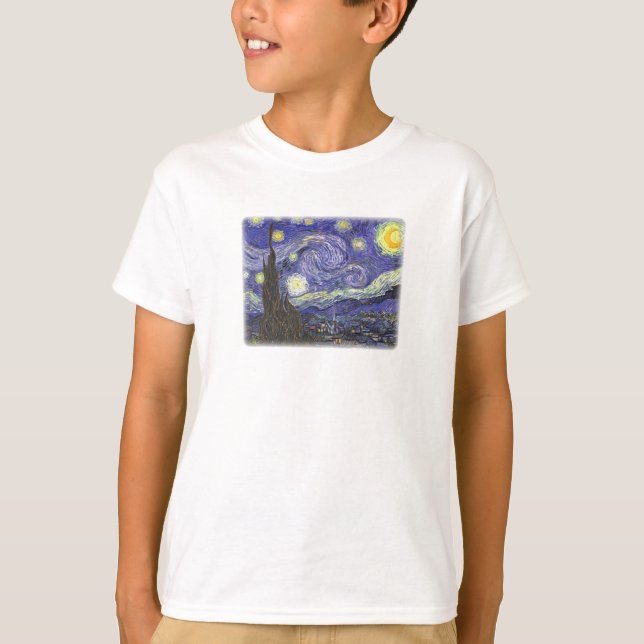Starry Night by Van Gogh kids t-shirt (Front)