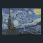 "Starry Night" by Van Gogh Kitchen Towel<br><div class="desc">This design features a very high resolution unaltered and unedited reproduction of Van Gogh's famous "Starry Night" painting.</div>