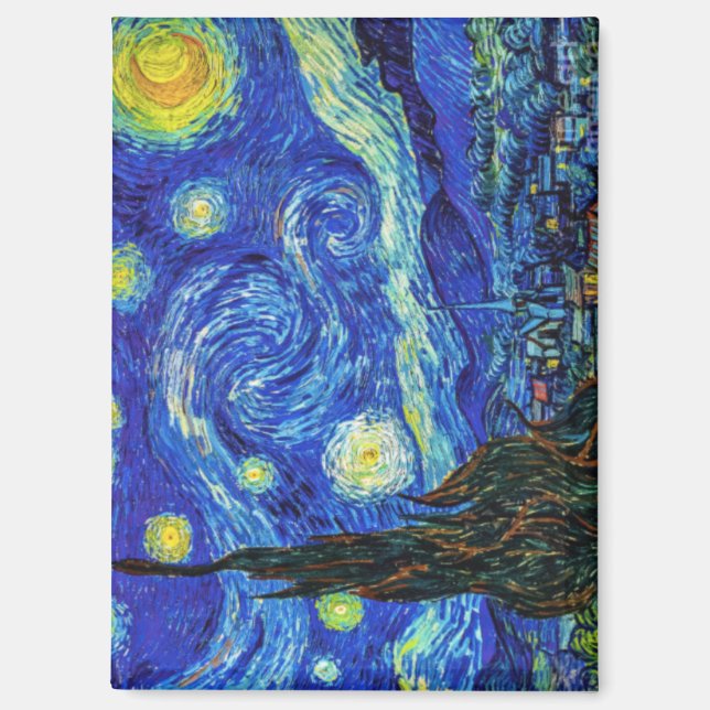 Starry Night by Van Gogh, Magnet (Front)