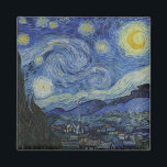 "Starry Night" by Van Gogh Magnet<br><div class="desc">This design features a very high resolution unaltered and unedited reproduction of Van Gogh's famous "Starry Night" painting.</div>