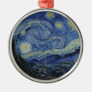 "Starry Night" by Van Gogh Metal Ornament