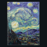 Starry Night by van Gogh Notebook<br><div class="desc">Van Gogh was obsessed by the symbolism of luminous objects and of colour. The lamp was a symbol of calm and security. The star symbolized faith,  and gaslight,  human realities. Deep ultramarine blue was infinity,  while red and green expressed "those terrible things,  men's passions.</div>
