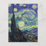 Starry Night by van Gogh Postcard<br><div class="desc">A perfect design that will work in business or in your private life. A simple,  minimalist,  perfect look. Just for you.</div>
