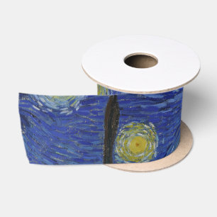 "Starry Night" by Van Gogh Satin Ribbon