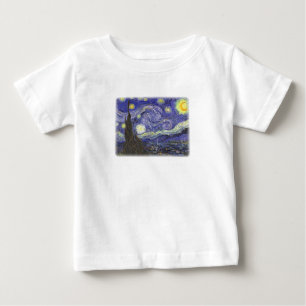 Starry Night by Van Gogh T-shirt pour bébé