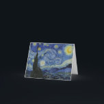"Starry Night" by Van Gogh Thank You Card<br><div class="desc">This design features a very high resolution unaltered and unedited reproduction of Van Gogh's famous "Starry Night" painting.</div>