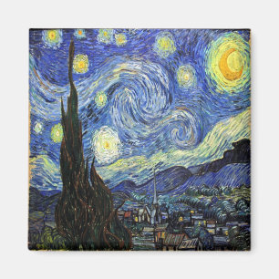Starry Night By Vincent Van Gogh 1889 Magnet