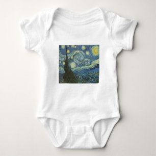 Starry Night by Vincent Van Gogh Baby Bodysuit
