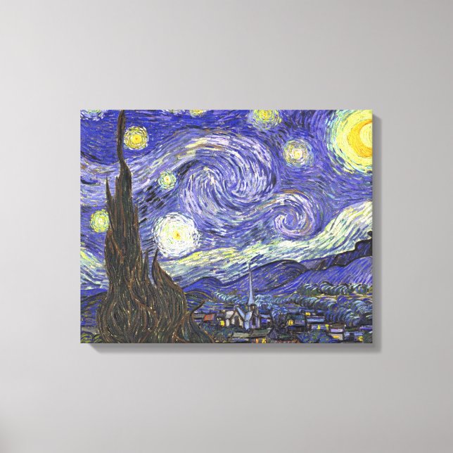 Starry Night by Vincent van Gogh Canvas Print (Front)