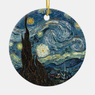 Starry Night by Vincent van Gogh Ceramic Ornament