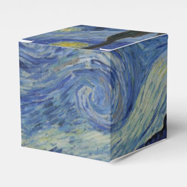 Starry Night by Vincent Van Gogh Favor Box (Front Side)