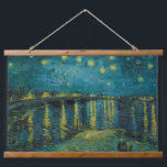 Starry Night by Vincent van Gogh Hanging Tapestry<br><div class="desc">Vincent van Gogh - Starry Night,  1888. Vincent Willem van Gogh (1853-1890) was a Dutch Post-Impressionist painter who posthumously became one of the most famous and influential figures in Western art history.</div>