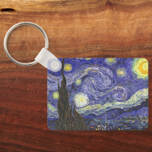 Starry Night by Vincent van Gogh Keychain
