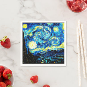 Starry Night by Vincent van Gogh Napkin