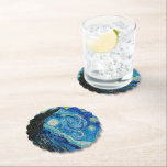 Starry Night by Vincent van Gogh, Paper Coaster<br><div class="desc">Van Gogh's famous painting, Starry Night.</div>