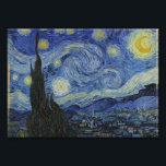 Starry Night by Vincent van Gogh Photo Print<br><div class="desc">Vincent Willem van Gogh was a Post-Impressionist painter of Dutch origin whose work—notable for its rough beauty, emotional honesty, and bold colour—had a far-reaching influence on 20th-century art. After years of painful anxiety and frequent bouts of mental illness, he died aged 37 from a gunshot wound, generally accepted to be...</div>