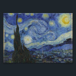 Starry Night by Vincent van Gogh Photo Print<br><div class="desc">Vincent Willem van Gogh was a Post-Impressionist painter of Dutch origin whose work—notable for its rough beauty, emotional honesty, and bold colour—had a far-reaching influence on 20th-century art. After years of painful anxiety and frequent bouts of mental illness, he died aged 37 from a gunshot wound, generally accepted to be...</div>