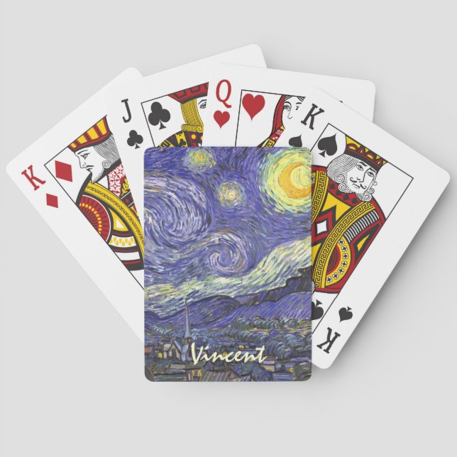 Starry Night by Vincent van Gogh Playing Cards (Back)