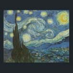 Starry Night by Vincent Van Gogh Poster<br><div class="desc">Vincent Van Gogh's Starry Night. 1889 Oil on Canvas. Museum of Modern Art,  New York City</div>