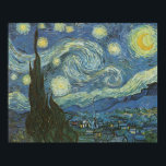 Starry Night by Vincent Van Gogh Poster<br><div class="desc">Vincent Van Gogh's Starry Night. 1889 Oil on Canvas. Museum of Modern Art,  New York City</div>