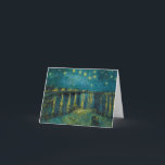 Starry Night by Vincent van Gogh Thank You Card<br><div class="desc">Vincent van Gogh - Starry Night,  1888. Vincent Willem van Gogh (1853-1890) was a Dutch Post-Impressionist painter who posthumously became one of the most famous and influential figures in Western art history.</div>