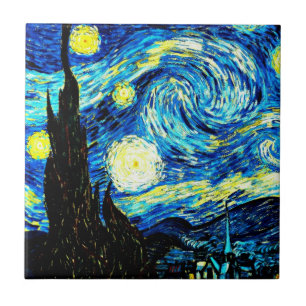 Starry Night by Vincent van Gogh Tile