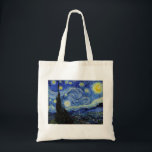 Starry Night by Vincent Van Gogh Tote Bag<br><div class="desc">Starry Night by Vincent Van Gogh painting master masterpiece art fine impressionism painting vibrant colour beautiful nice quality landscape scenery art post decoration</div>