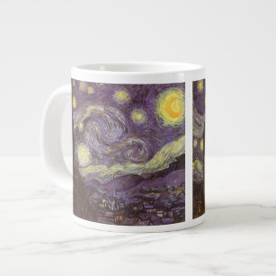 Starry Night by Vincent van Gogh, Vintage Fine Art Large Coffee Mug