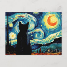 Starry Night Cat