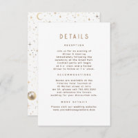 Starry Night Celestial Wedding Details