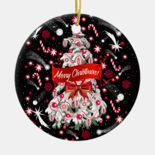 Starry Night Ceramic Ornament