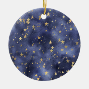 Starry Night Ceramic Ornament