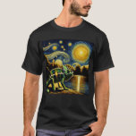 Starry Night Chameleon Van Gogh Lover T-Shirt<br><div class="desc">Starry Night Chameleon Van Gogh Lover</div>