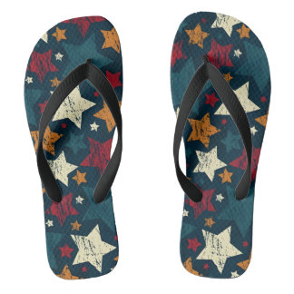 Starry Night Chaos Flip Flops