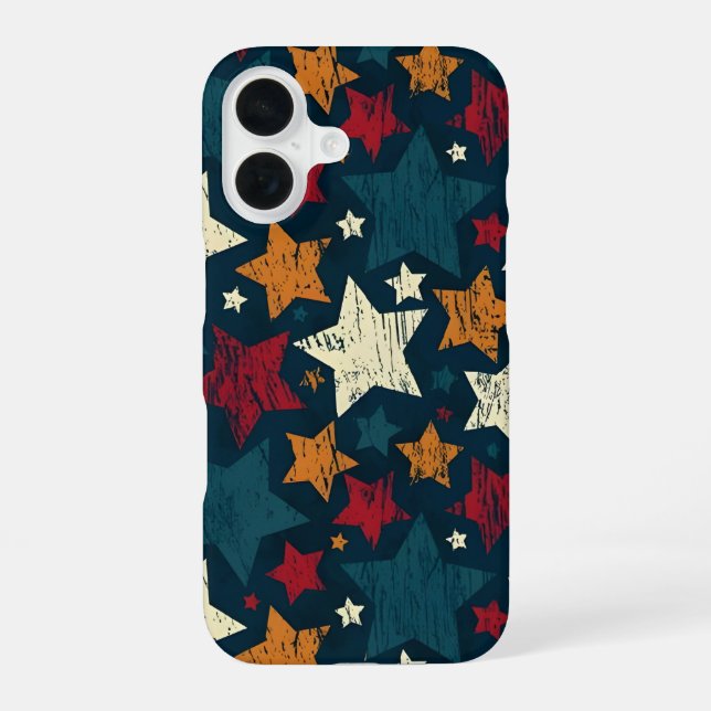 Starry Night Chaos iPhone 16 Case (Back)
