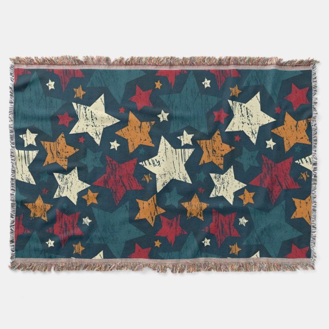 Starry Night Chaos Throw Blanket (Front)