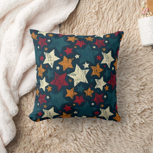 Starry Night Chaos Throw Pillow (Blanket)