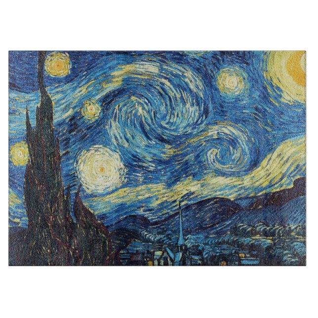 Starry Night Cutting Board (Front)