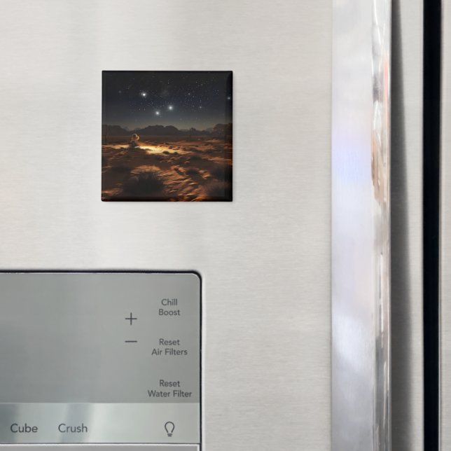 Starry Night Desert Magnet (In Situ (Fridge))
