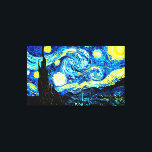 Starry Night, famous painting by Vincent van Gogh Canvas Print<br><div class="desc">Starry Night,  world famous painting by Vincent van Gogh</div>