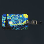 Starry Night, famous van Gogh painting Luggage Tag<br><div class="desc">Van Gogh art: Starry Night single-sided</div>