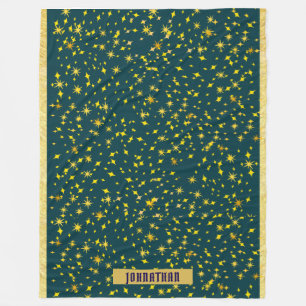 Starry Night Fleece Throw Blanket