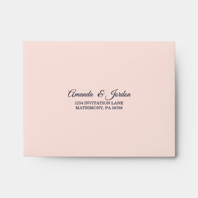 Starry Night Floral Wedding RSVP Envelope (Front)
