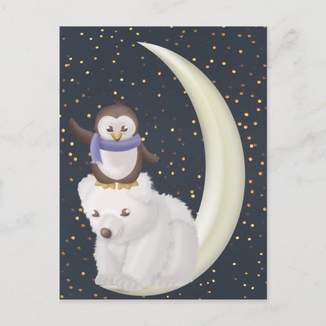 Starry Night Friends Postcard (Front)